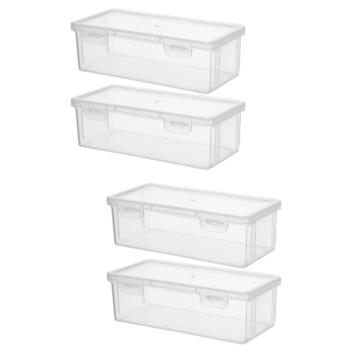 4 Pcs Bread Storage Box Loaf Cake Keeper Good with Cover Pp