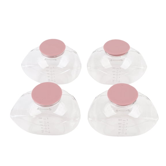 4 Pcs Breastmilk Collection Cup Replacement for M9 Wearable Breastpump 150ml - Durable Silicone Collector Set