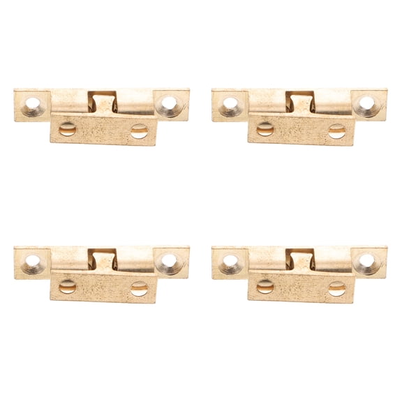 RENACLIPY 4Pcs Furniture Door Hardware Brass Ball Catch for Cabinet Tension Adjustment
