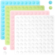 4 Pcs Bump Dots for Visually Impaired Multiple Colors Low Vision Aids Tactile Stickers Adhesive Silicone Braille Stickers for Blind Low Vision ElderlyBlue Transparent Green Pink