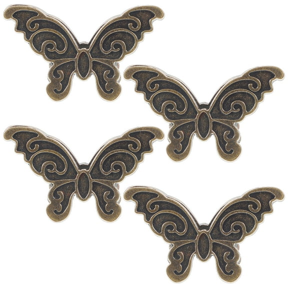 HOMEMAXS 4pcs Office Binder Clips Butterfly Clips for Journals and Documents
