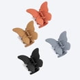 thumbnail image 1 of 4 Pcs Butterfly Hair Clips Claw Clips for Thick Hair for Hair Small Hair Clips for Women, Ideal Hair Accessory for Girls & Women (Orange Black Gray Coffee), 1 of 7