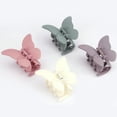 thumbnail image 1 of 4 Pcs Butterfly Hair Clips Claw Clips for Thick Hair for Hair Small Hair Clips for Women, Ideal Hair Accessory for Girls & Women (White Purple Blue Pink), 1 of 7