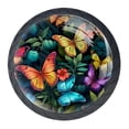 thumbnail image 1 of 4 Pcs Butterfly Knobs for Kitchen Cabinet Cupboard Dresser Bookcase Drawer Pulls Handles Round Home Decor, 1 of 8