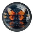 thumbnail image 1 of 4 Pcs Butterfly Knobs for Kitchen Cabinet Cupboard Dresser Bookcase Drawer Pulls Handles Round Home Decor, 1 of 8