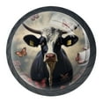 thumbnail image 1 of 4 Pcs Butterfly and Cow Knobs for Kitchen Cabinet Cupboard Dresser Bookcase Drawer Pulls Handles Round Home Decor, 1 of 8