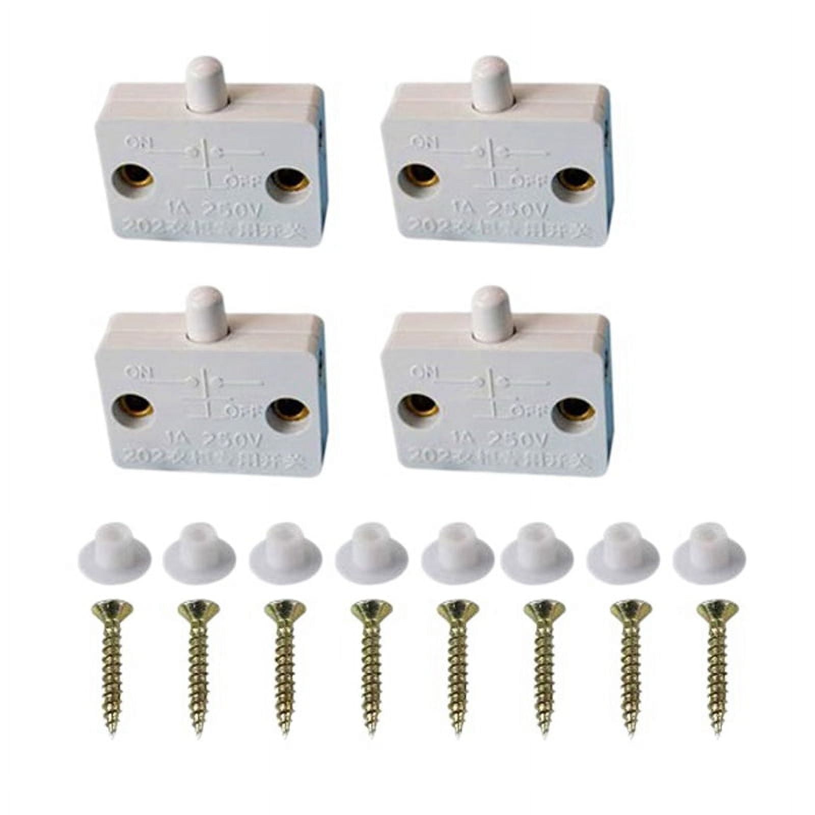4 Pcs Cabinet Door Switch Cabinet Lamp Switch Drawers Open on Door ...