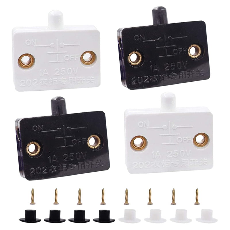 4 Pcs Door Switch Lamp Switch Drawers Open on Door for