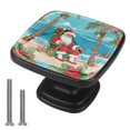 thumbnail image 1 of 4 Pcs Cabinet Handle Drawer Pulls Beach Santa Claus Knobs with Screws Square Furniture Office Cabinet Knob Decoration, 1 of 7