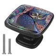 thumbnail image 1 of 4 Pcs Cabinet Handle Drawer Pulls Cartoon Owl Knobs with Screws Square Furniture Office Cabinet Knob Decoration, 1 of 7