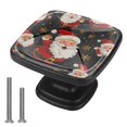 thumbnail image 1 of 4 Pcs Cabinet Handle Drawer Pulls Christmas Santa Claus Knobs with Screws Square Furniture Office Cabinet Knob Decoration, 1 of 7