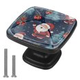 thumbnail image 1 of 4 Pcs Cabinet Handle Drawer Pulls Christmas Santa Claus Knobs with Screws Square Furniture Office Cabinet Knob Decoration, 1 of 7