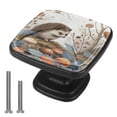 thumbnail image 1 of 4 Pcs Cabinet Handle Drawer Pulls Hedgehog Knobs with Screws Square Furniture Office Cabinet Knob Decoration, 1 of 7