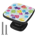 thumbnail image 1 of 4 Pcs Cabinet Handle Drawer Pulls Mushroom Daisy Knobs with Screws Square Furniture Office Cabinet Knob Decoration, 1 of 7