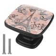 thumbnail image 1 of 4 Pcs Cabinet Handle Drawer Pulls Paris Knobs with Screws Square Furniture Office Cabinet Knob Decoration, 1 of 5