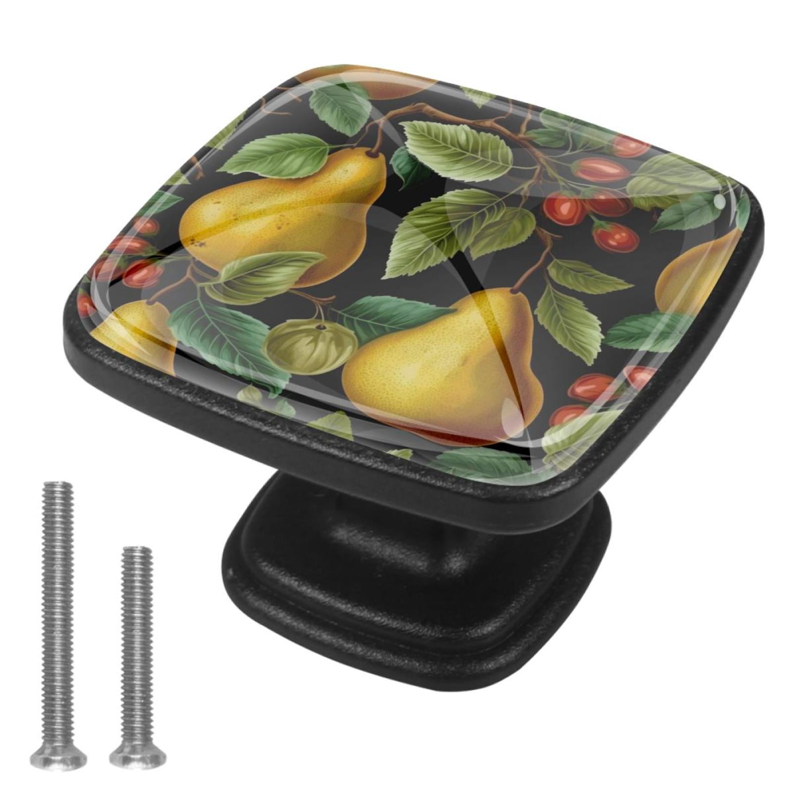 Photo inspiration: Visual Reference: 4 Pcs Cabinet Handle Drawer Pulls Pear Knobs With Screws
