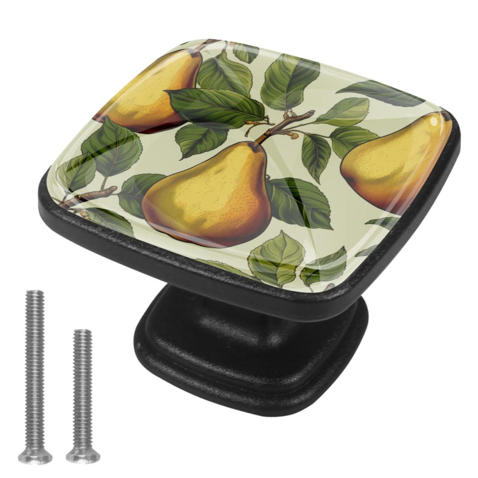 Collected Immersed Pulls Soft Pear Reference: 4 Pcs Cabinet Handle Drawer Pulls Pear Knobs With Screws