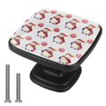 thumbnail image 1 of 4 Pcs Cabinet Handle Drawer Pulls Penguin Knobs with Screws Square Furniture Office Cabinet Knob Decoration, 1 of 5