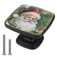 thumbnail image 1 of 4 Pcs Cabinet Handle Drawer Pulls Santa Claus Knobs with Screws Square Furniture Office Cabinet Knob Decoration, 1 of 7