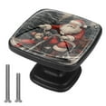 thumbnail image 1 of 4 Pcs Cabinet Handle Drawer Pulls Santa Claus Motorcycle Knobs with Screws Square Furniture Office Cabinet Knob Decoration, 1 of 7