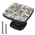 thumbnail image 1 of 4 Pcs Cabinet Handle Drawer Pulls Sloth Knobs with Screws Square Furniture Office Cabinet Knob Decoration, 1 of 7