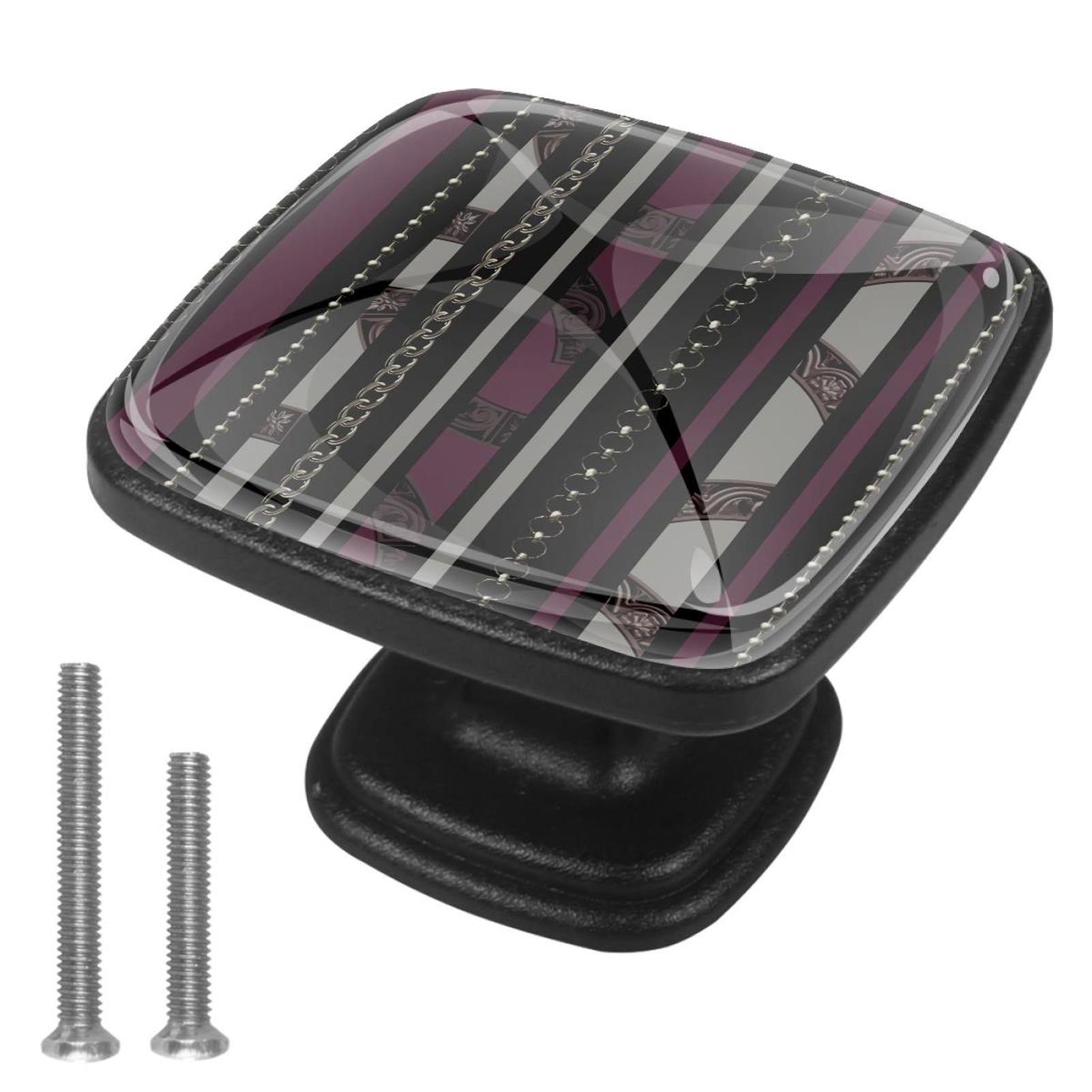 4 Pcs Cabinet Handle Drawer Pulls Stripe Chains Knobs with Screws ...