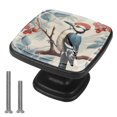 thumbnail image 1 of 4 Pcs Cabinet Handle Drawer Pulls Woodpecker Knobs with Screws Square Furniture Office Cabinet Knob Decoration, 1 of 7