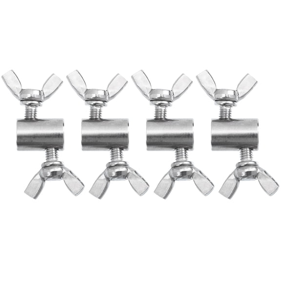 SOPOTUTU 4-Pack Stainless Steel Wire Rope Clamps with Screws, -Resistant Fasteners for Secure Wire Fixing