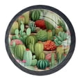 thumbnail image 1 of 4 Pcs Cactus Knobs for Kitchen Cabinet Cupboard Dresser Bookcase Drawer Pulls Handles Round Home Decor, 1 of 8