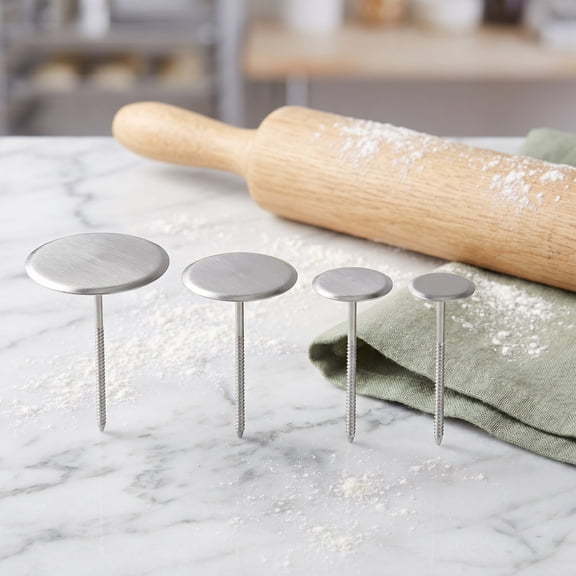 4 Pcs Cake Heating Core Decorating Tools and Equipment Flower Shaping Baking Nails Stainless Steel Rose Dad