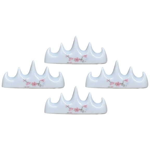 Set of 4 Oblique Pen Holders with Practical Brush Rests for Efficient Work