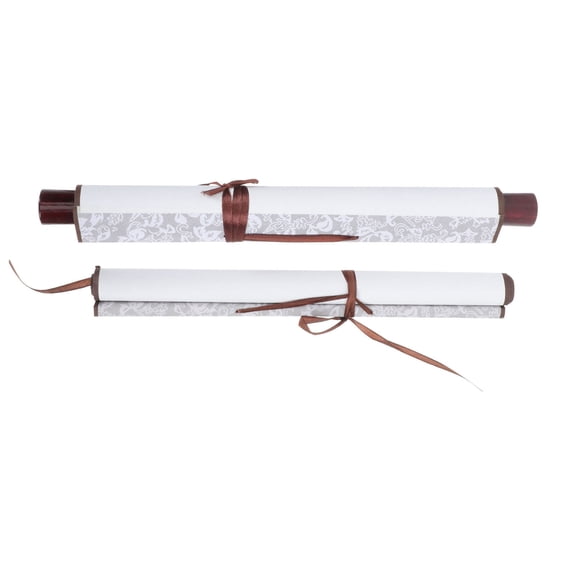 4 Pcs Calligraphy and Painting Framed Scroll Paper Blank Writing Chinese Hanging Child