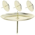 thumbnail image 1 of Raindrops Round Candle Holder of 4, Golden Iron Decorative Candle Holders for Home and Events, 1 of 6