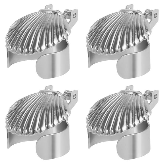 4 Pcs Candle Snuffer Shell Shape Candle Snuffer Automatic Candle Extinguisher Vintage Clip On Candle Extinguisher Metal Candle Wick Stopper for Candle Lovers