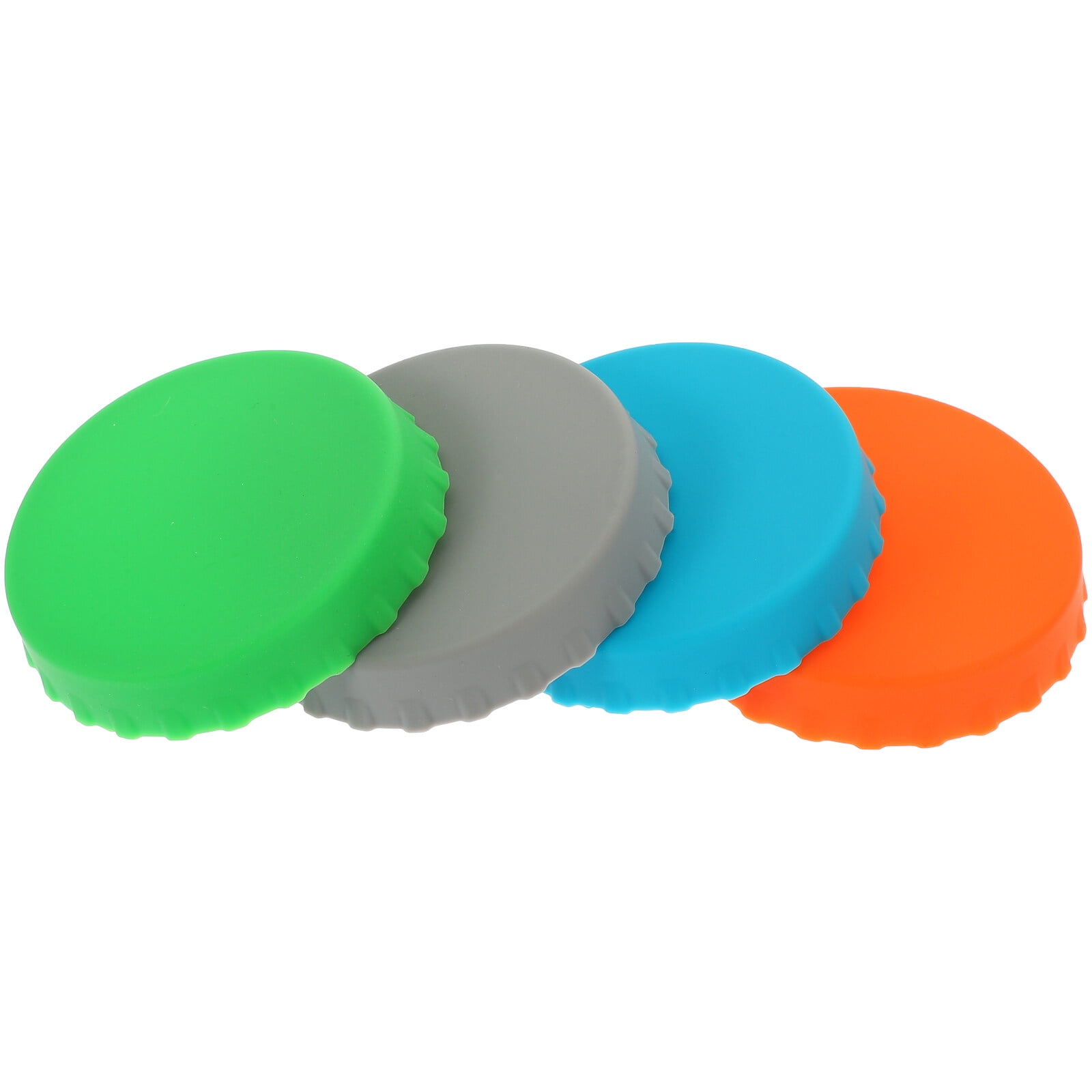 4 Pcs Cans Bottle Cap Sparkling Water Drinks Can Sealer Silicone Covers
