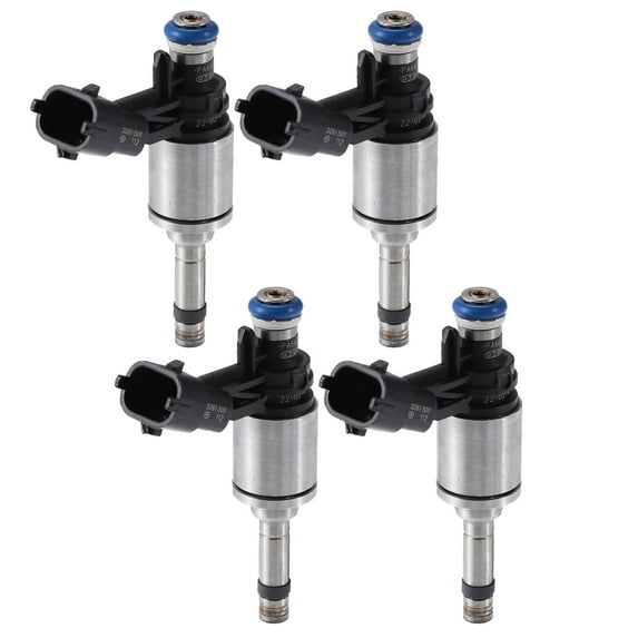 4 Pcs Car Fuel Injector Nozzle Replacement for Buick Regal for Buick Verano 2013-2016 Premium Black