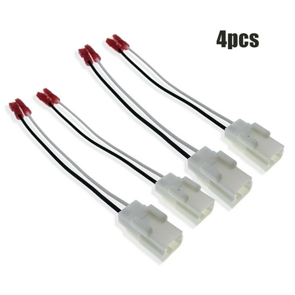 4 Pcs Car Speaker Adapter Wiring Harness Auto Cable Cord Adapter For Jeep Renegad-e 2014-2018 For Wrangler 2003-2017