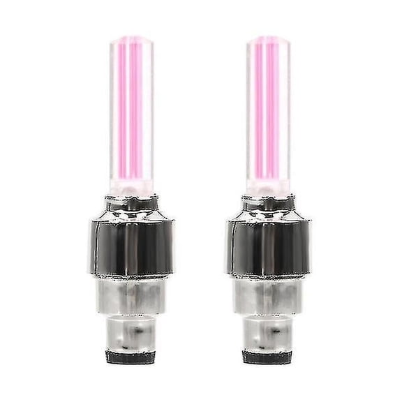 4 Pcs Car Wheel Led Light Motorcycle Bike Light Tire Valve Cap Decorative Lantern Tire Valve Cap Flash Spoke Neon Light