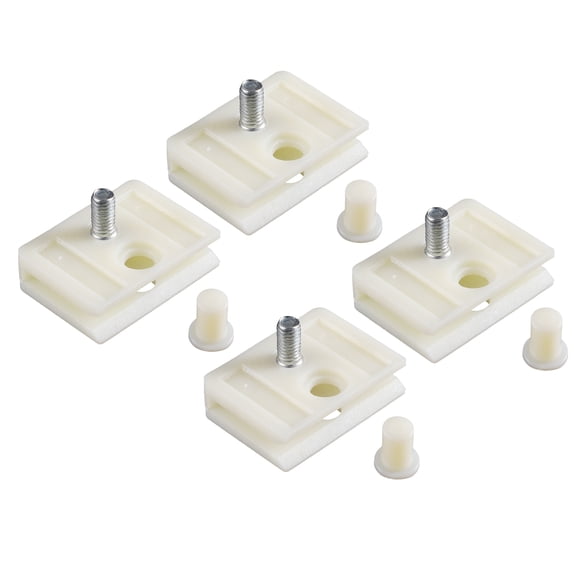 4 Pcs Car Window Door Glass Channel Retainer Clip 1.61"x1.18"x0.91" Glass Regulator Holder Sash Clip
