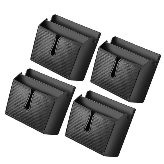 4 Pcs Carbon Fiber Storage Box Storage Bins Car Holder Front Seat Car Organizer Organizer for Car Storage Holder for Car
