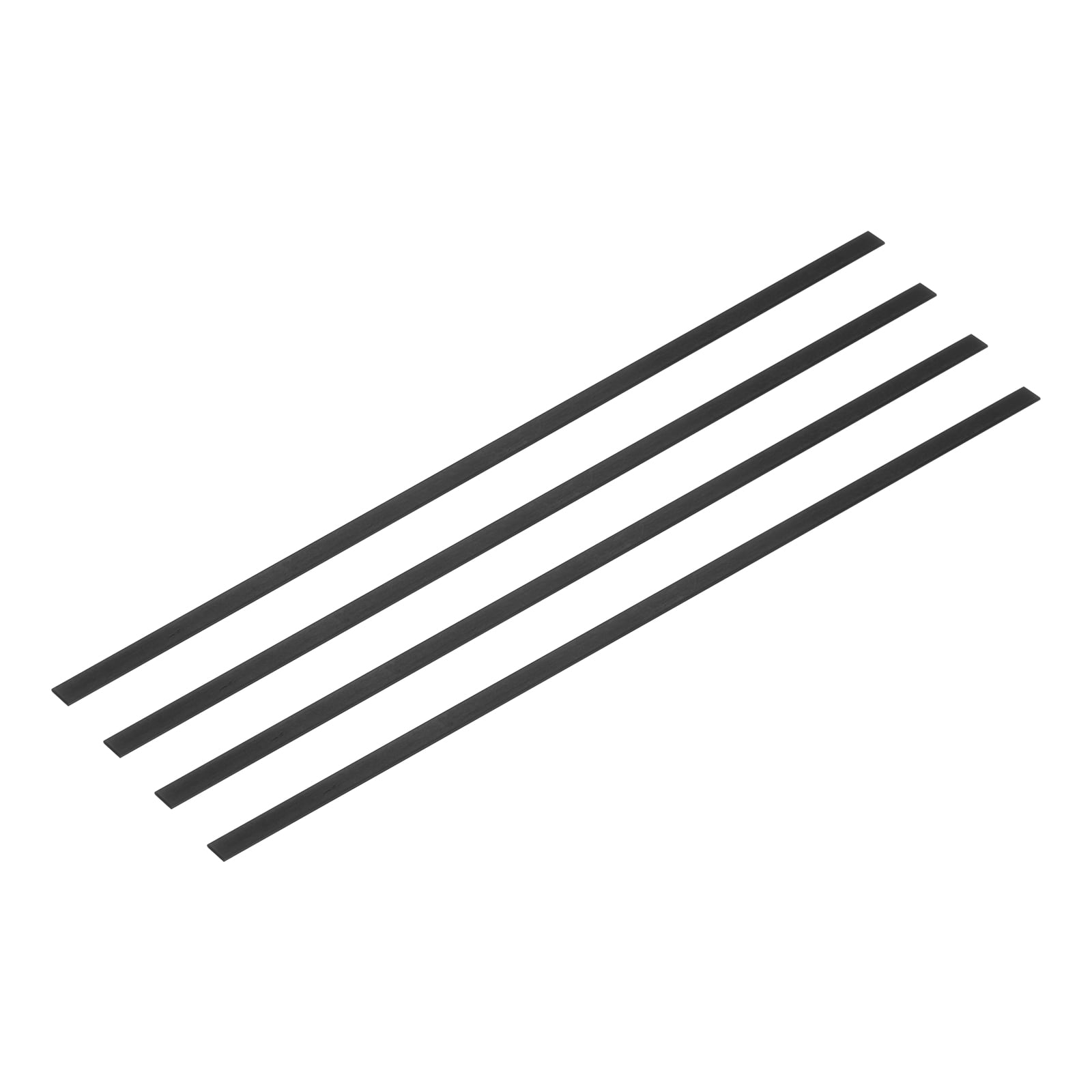 4 Pcs Carbon Fiber Strip 1x5mm 200mm Length Pultruded Flat Carbon Fiber