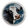 thumbnail image 1 of 4 Pcs Cartoon Cow Knobs for Kitchen Cabinet Cupboard Dresser Bookcase Drawer Pulls Handles Round Home Decor, 1 of 8