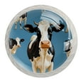 thumbnail image 1 of 4 Pcs Cartoon Cow Knobs for Kitchen Cabinet Cupboard Dresser Bookcase Drawer Pulls Handles Round Home Decor, 1 of 8
