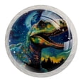 thumbnail image 1 of 4 Pcs Cartoon Dinosaur Knobs for Kitchen Cabinet Cupboard Dresser Bookcase Drawer Pulls Handles Round Home Decor, 1 of 8