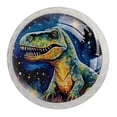 thumbnail image 1 of 4 Pcs Cartoon Dinosaur Knobs for Kitchen Cabinet Cupboard Dresser Bookcase Drawer Pulls Handles Round Home Decor, 1 of 8