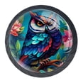 thumbnail image 1 of 4 Pcs Cartoon Owl Knobs for Kitchen Cabinet Cupboard Dresser Bookcase Drawer Pulls Handles Round Home Decor, 1 of 8