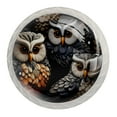 thumbnail image 1 of 4 Pcs Cartoon Owl Knobs for Kitchen Cabinet Cupboard Dresser Bookcase Drawer Pulls Handles Round Home Decor, 1 of 8