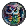 thumbnail image 1 of 4 Pcs Cartoon Owl Knobs for Kitchen Cabinet Cupboard Dresser Bookcase Drawer Pulls Handles Round Home Decor, 1 of 8