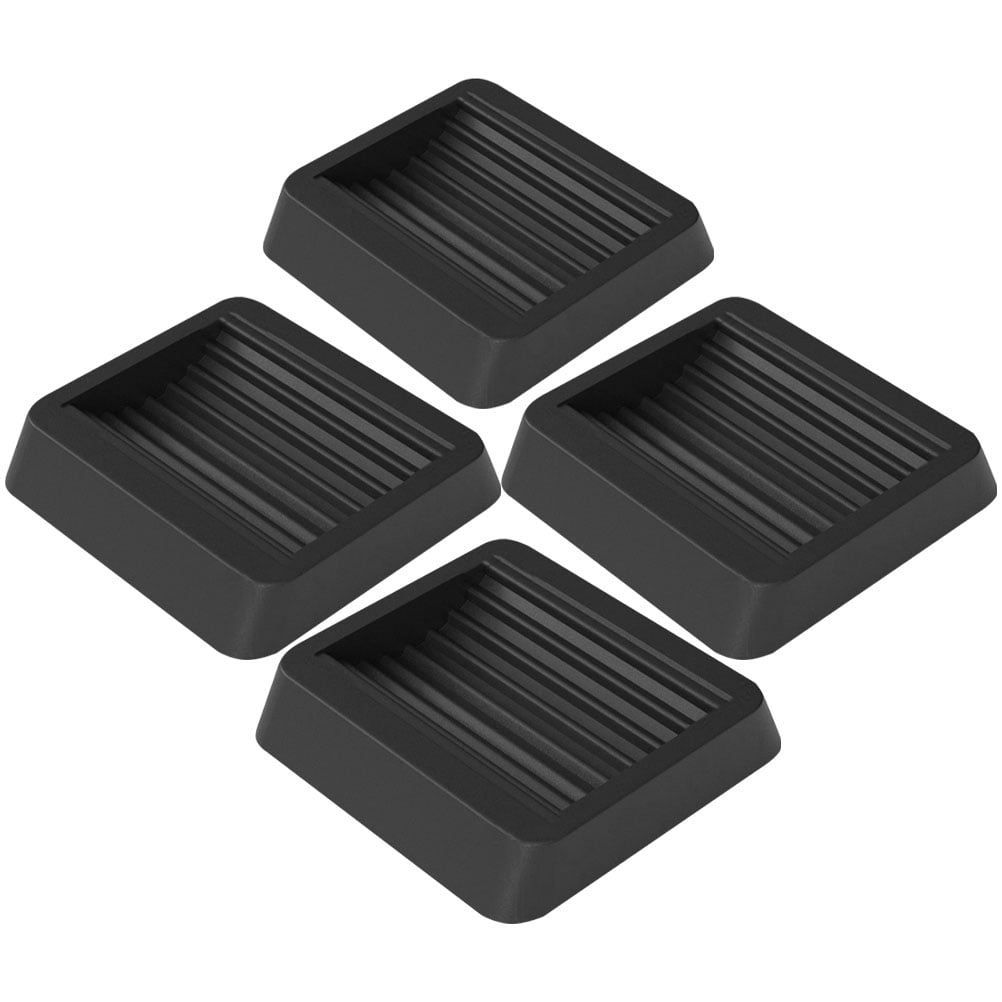 4 Pcs Caster Brake Wheel Stopper Nonslip Furniture Pads Rubber Pulley Chair Feet Floor