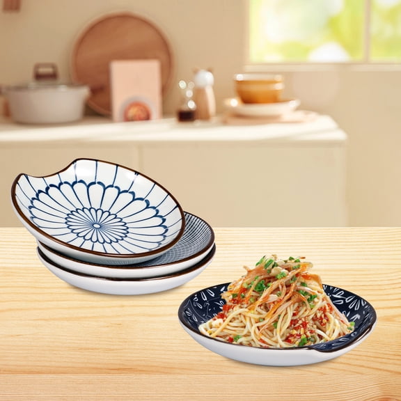 4 Pcs Ceramic Spoon Rest Practical Spoon Holder Decorative Spoon Rest Set Multipurpose Coffee Spoon Rest Microwave and Oven Safe Kitchen Spoon Rest for Stove Top Dishwasher Safe